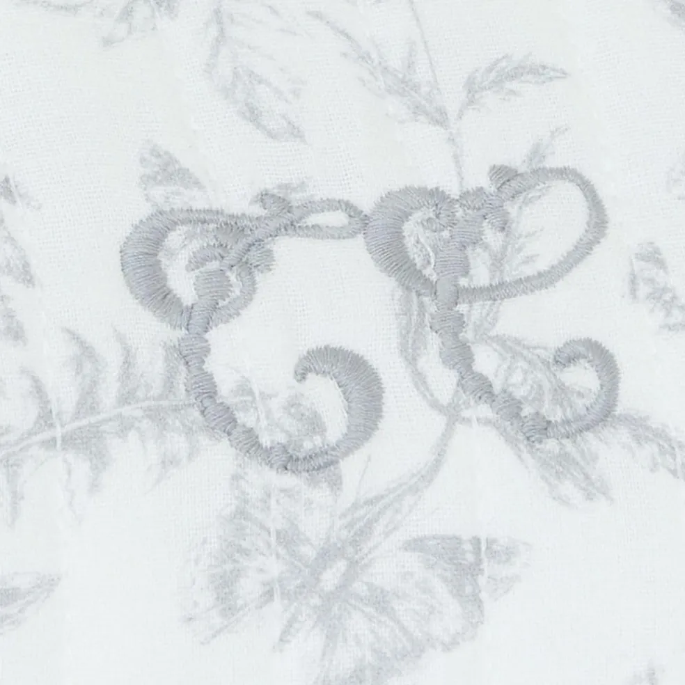 Trousse de toilette Toile de Jouy gris