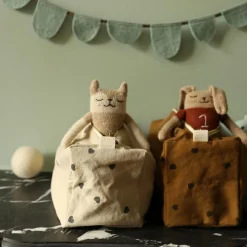 Trousse de toilette Vic Cœur cumin