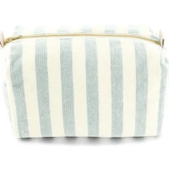 Trousse de toilette Vic éponge rayée blue cloud