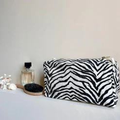 Trousse de toilette Vic Zebrou greige