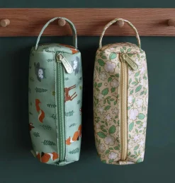 Trousse scolaire Fleurs rose