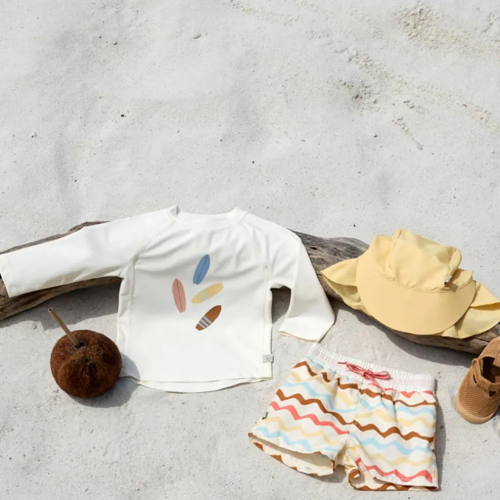 T-shirt anti-UV 4 Planches écru (07-12 mois)