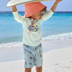 T-shirt anti-UV Camper vert écume (19-24 mois)