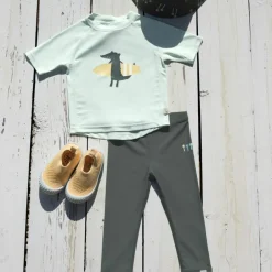 T-shirt anti-UV Crocodile vert écume (13-18 mois)