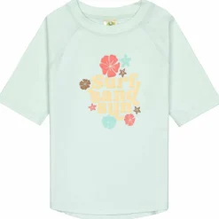 T-shirt anti-UV Fleurs vert écume (07-12 mois)