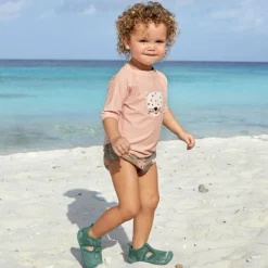 T-shirt anti-UV Leopard pink (13-18 mois)