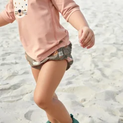 T-shirt anti-UV Leopard pink (7-12 mois)