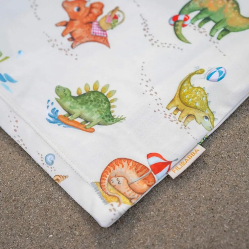 T-shirt anti-UV manches longues Dino beach (1-2 ans)