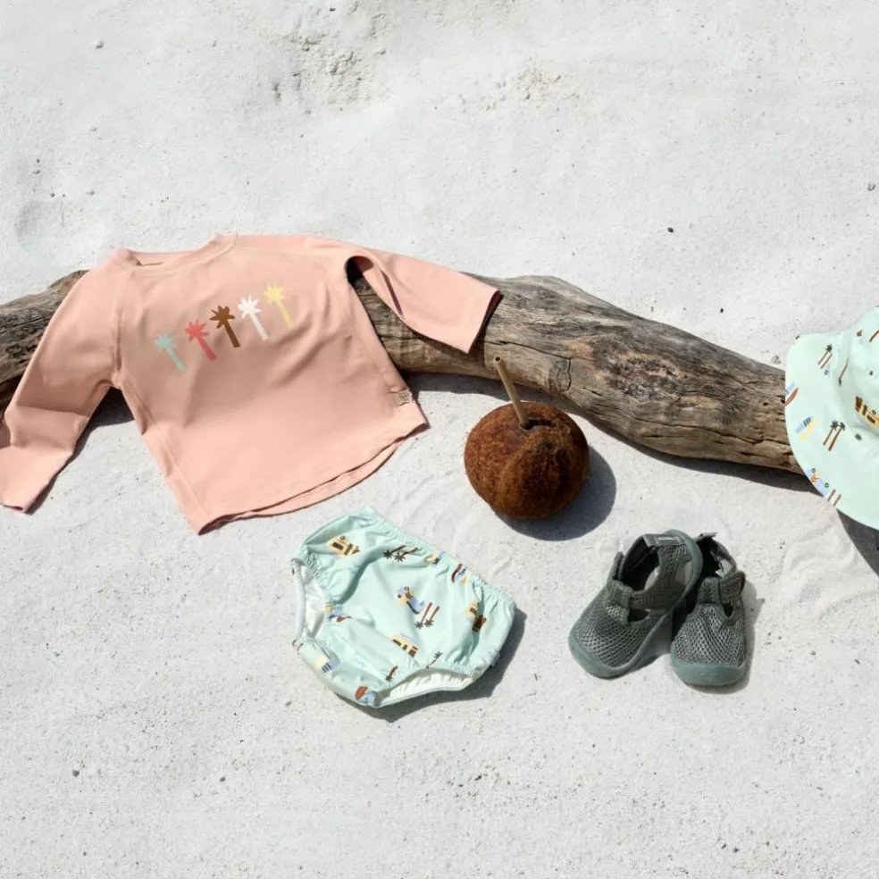 T-shirt anti-UV Palmiers pêche (13-18 mois)