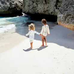 T-shirt anti-UV Spots blue-nature (19-24 mois)