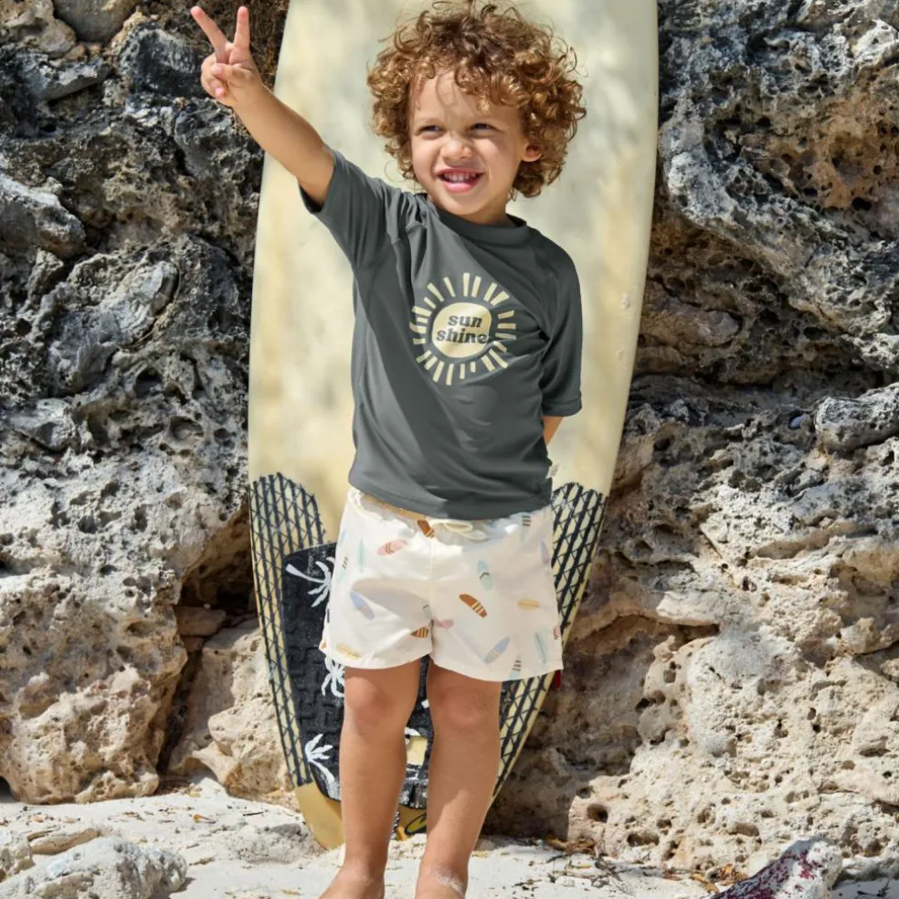 T-shirt anti-UV Sunshine olive foncé (13-18 mois)