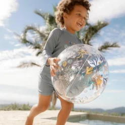 T-shirt de bain anti-UV manches longues Ocean Blue (1-2 ans)