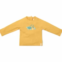T-shirt de bain anti-UV manches longues Seashells Sunny Yellow (6-12 mois)