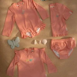 T-shirt de bain anti-UV manches longues Ocean Treasures Rouge (6-12 mois)