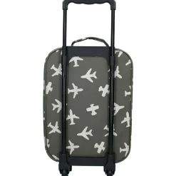 Valise à roulettes enfant Avions kaki