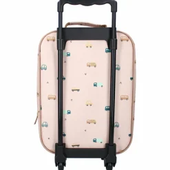Valise à roulettes enfant Voitures beige