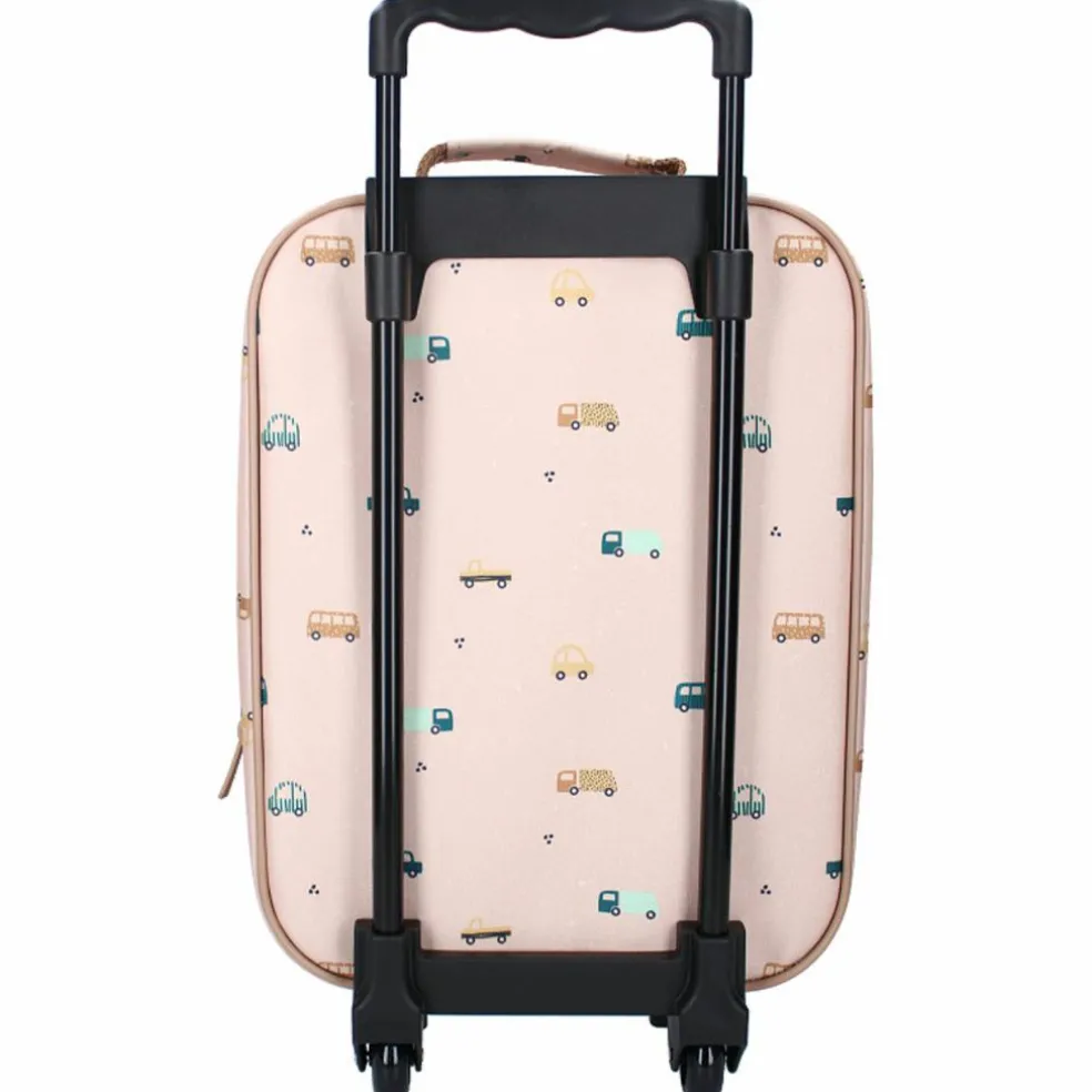 Valise à roulettes enfant Voitures beige