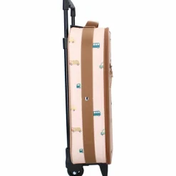 Valise à roulettes enfant Voitures beige