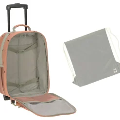 Valise à roulettes Happy Prints caramel