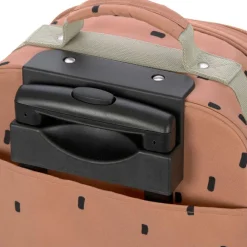 Valise à roulettes Happy Prints caramel