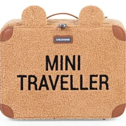 Valise enfant Mini Traveller en teddy brun