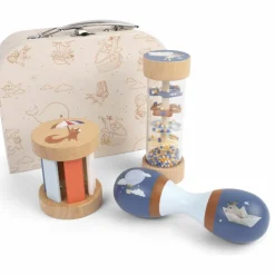 Valisette de jeu Mes premiers jouets sensoriels en bois