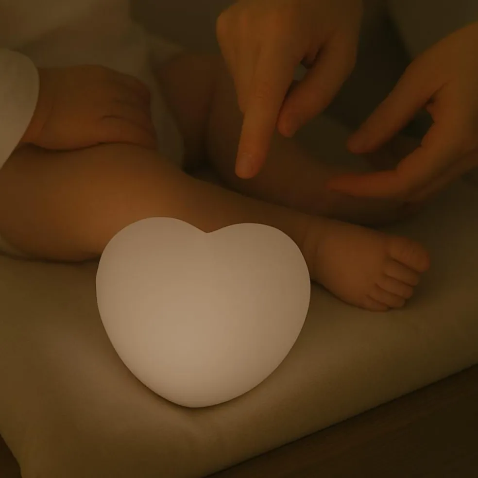 Veilleuse d’allaitement Ruby gris clair