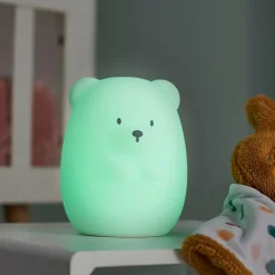 Veilleuse en silicone grand ours blanc (16 cm)