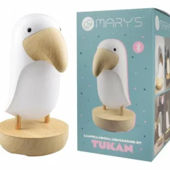 Veilleuse et enceinte Bluetooth Toucan Blanc