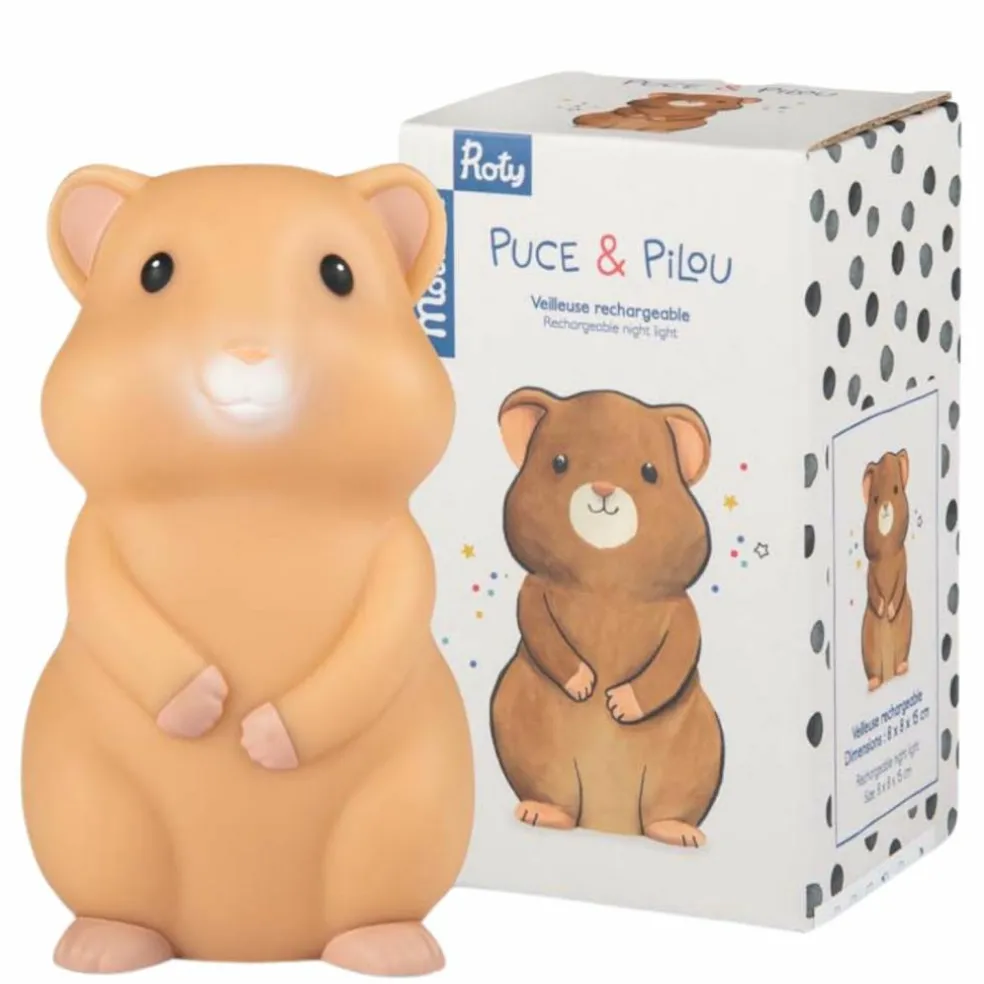 Veilleuse hamster Puce et Pilou (USB)