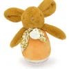 Veilleuse musicale culbuto ocre Lapin Doudou (24 cm)