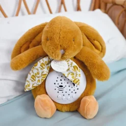 Veilleuse musicale projections d'étoiles ocre (24 cm)