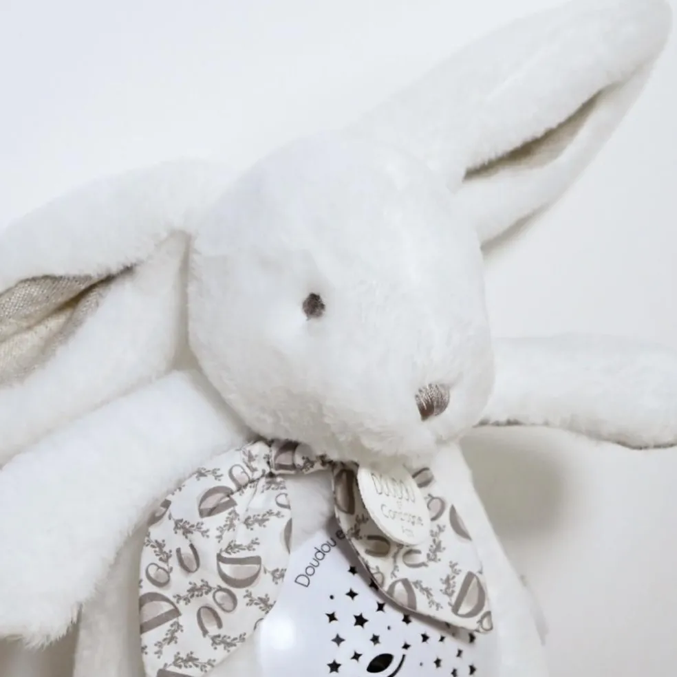 Veilleuse musicale projections d'étoiles blanc (24 cm)