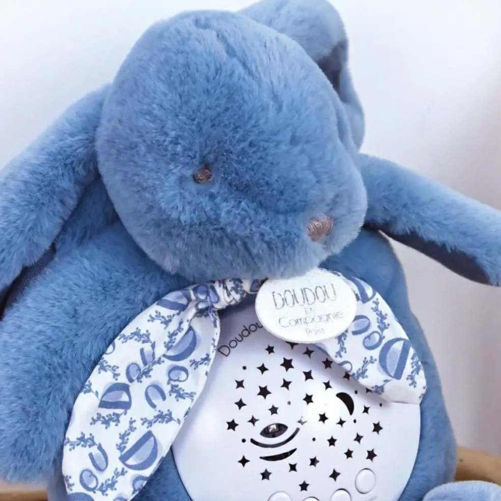 Veilleuse musicale projections d'étoiles bleu (24 cm)