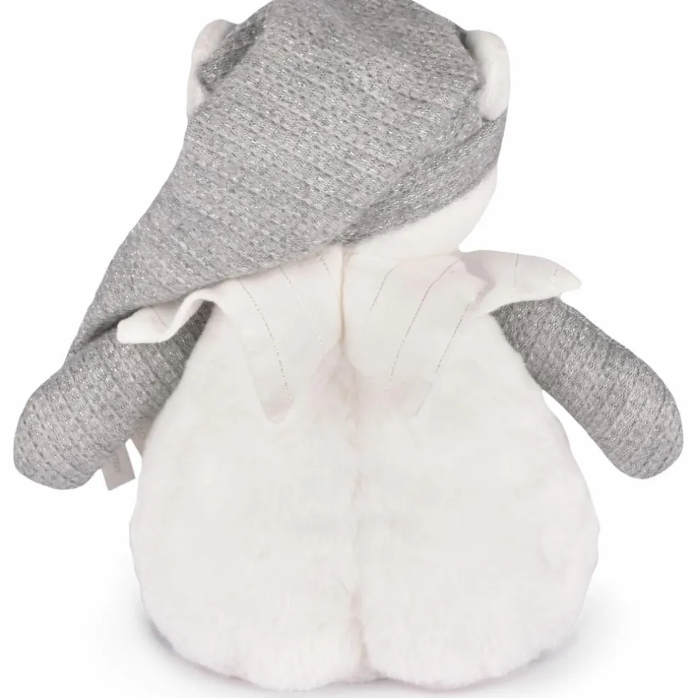 Veilleuse musicale projection d'étoiles ours argent