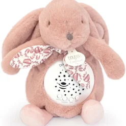 Veilleuse musicale projections d'étoiles rose (24 cm)