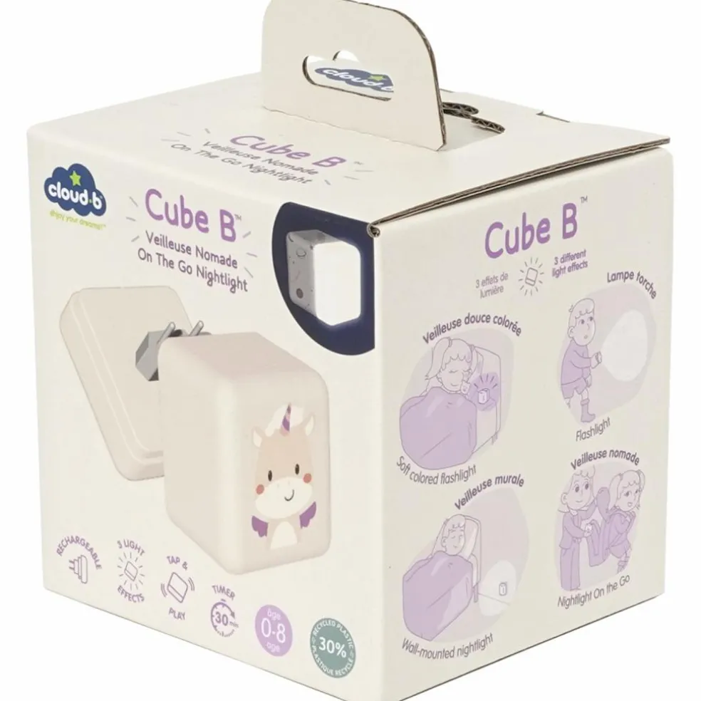 Veilleuse nomade Cube B Lily la Licorne