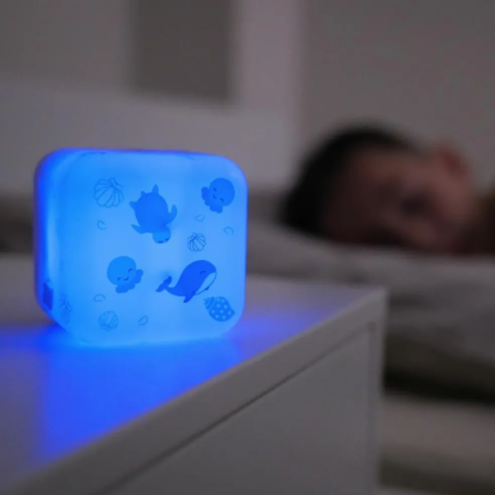 Veilleuse nomade Cube B Océan