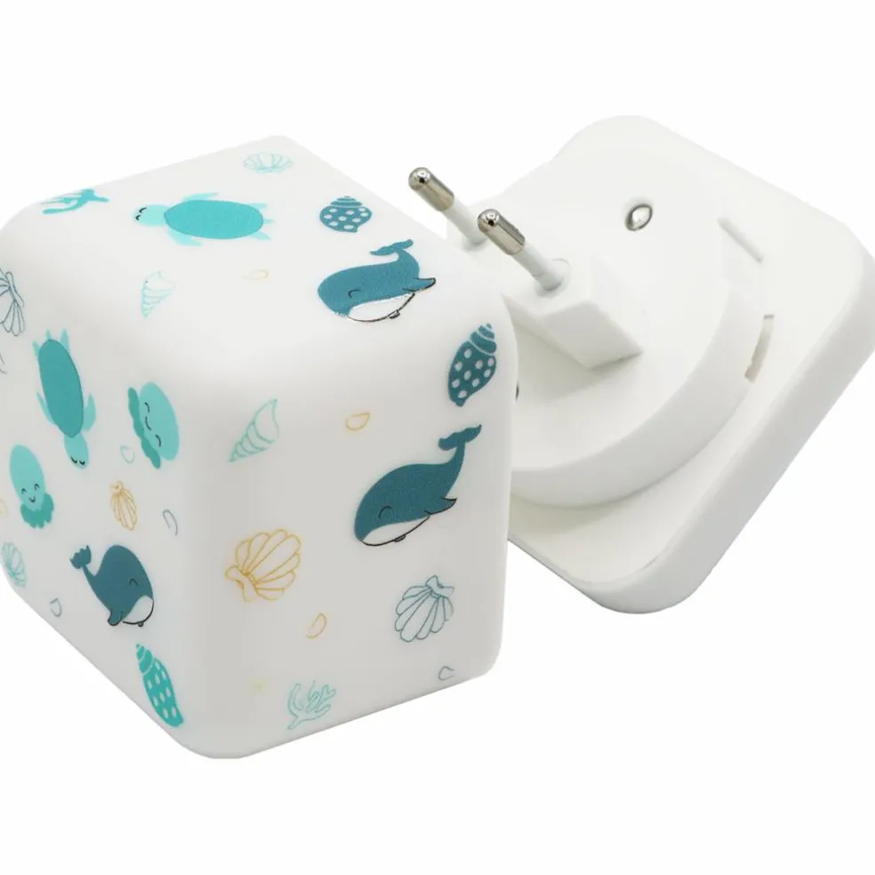 Veilleuse nomade Cube B Océan