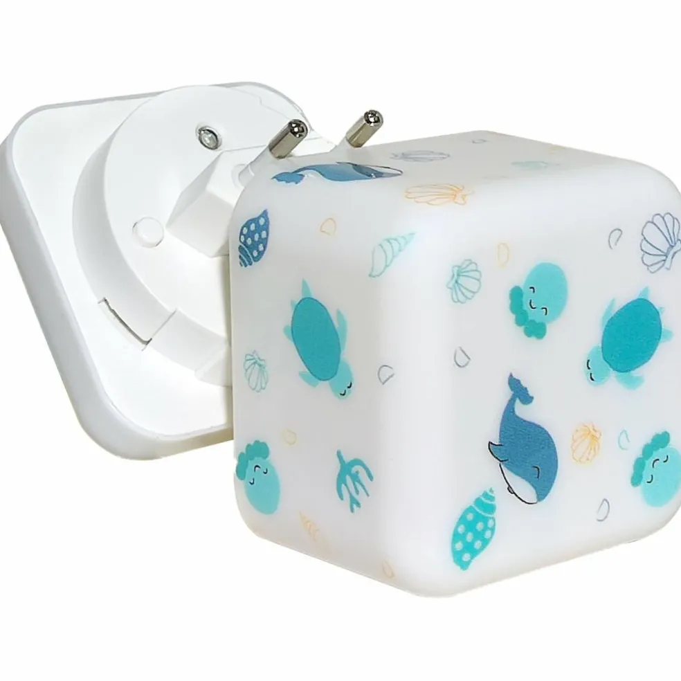 Veilleuse nomade Cube B Océan