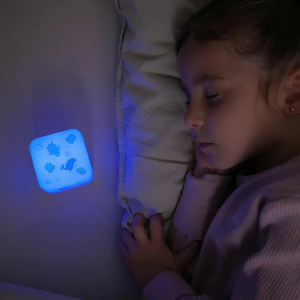 Veilleuse nomade Cube B Océan