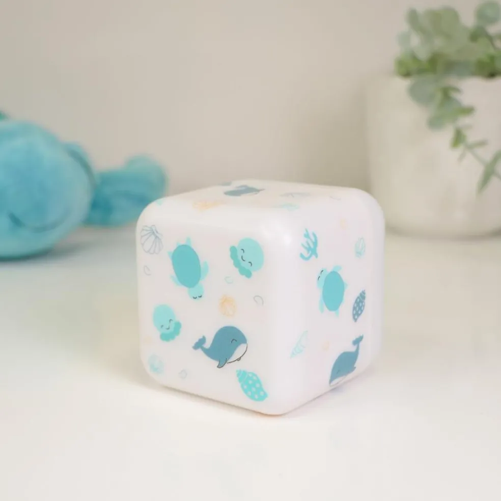 Veilleuse nomade Cube B Océan