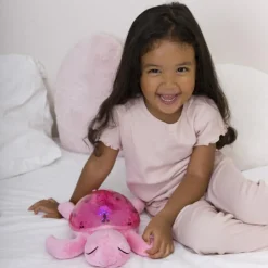 Veilleuse peluche Tranquil Turtle™ Rose