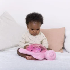 Veilleuse peluche Tranquil Turtle™ Rose
