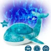 Veilleuse peluche Tranquil Baleine™ bleue (rechargeable)