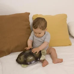 Veilleuse peluche Twilight Turtle Classic Moka