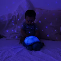 Veilleuse peluche Twilight Turtle Classic Moka