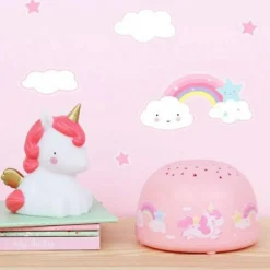 Veilleuse projecteur d'étoiles Licorne