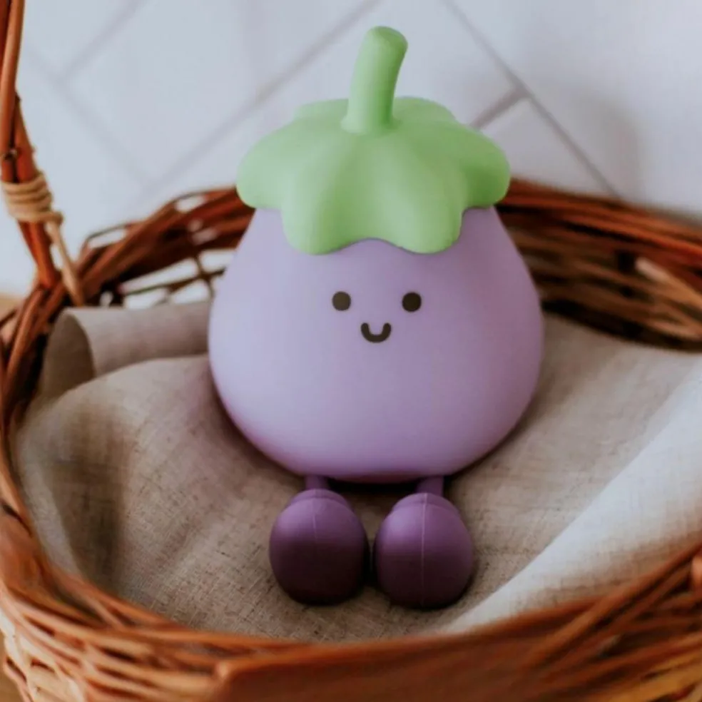 Veilleuse rechargeable Aubergine