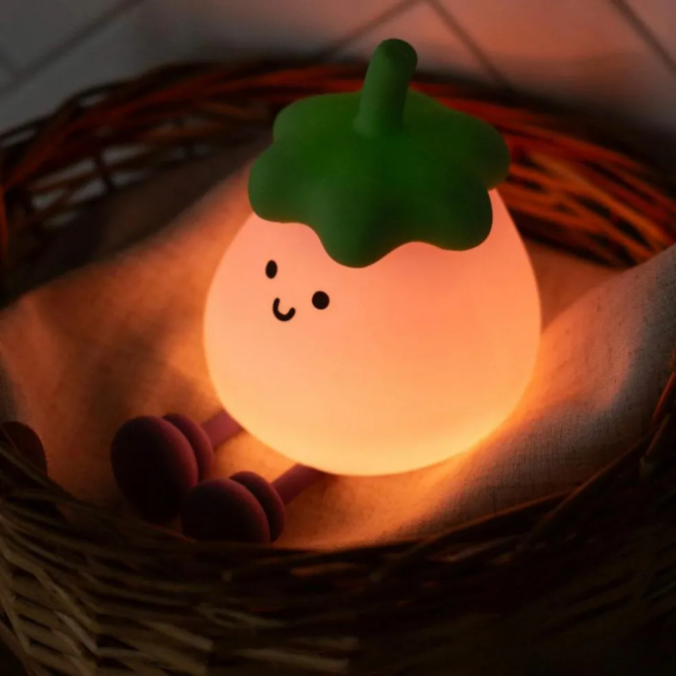 Veilleuse rechargeable Aubergine